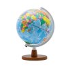 【SkyGlobe】8 吋行政藍色海洋木質底座地球儀（中英文對照）