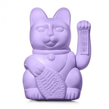 【德國 DONKEY】幸運繽紛大款招財貓 - 粉紫色