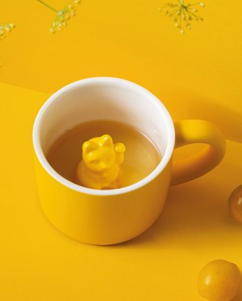 【德國 DONKEY】幸運招財貓造型彩色馬克杯 – 黃色