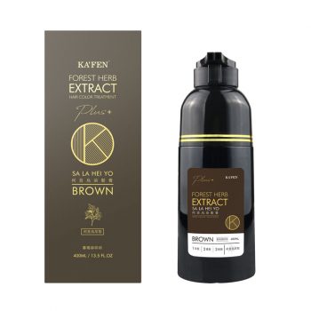 【KA'FEN 卡氛】何首烏染髮膏 Plus+ 升級版 - 暮褐咖啡棕（400ml）