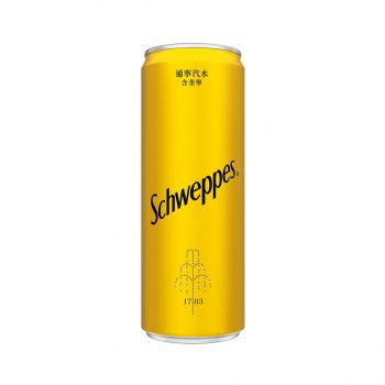 【Schweppes 舒味思】通寧汽水 - 隨行罐（330ml × 24 入 / 箱）