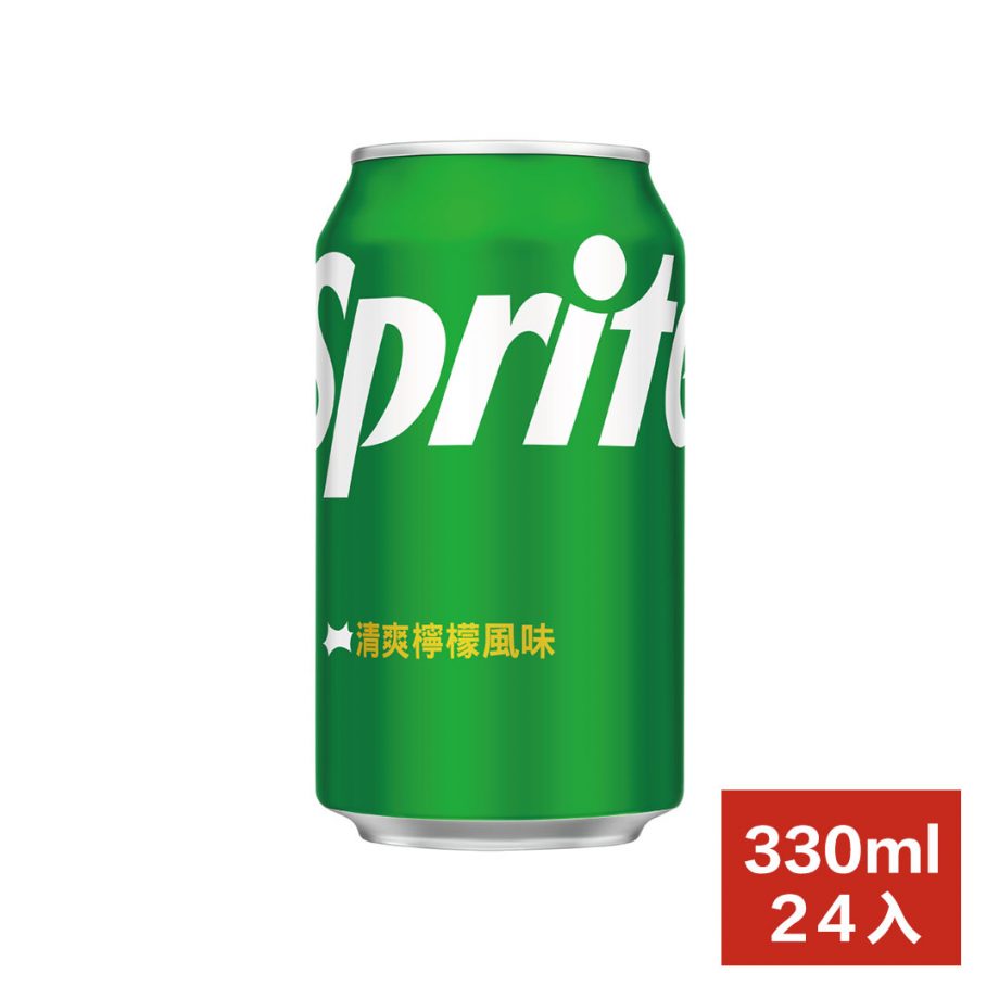 【Sprite 雪碧】寶特瓶（330ml × 24 入 / 箱）