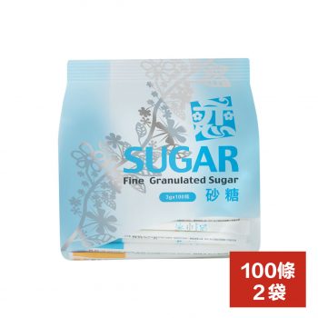 【開元食品】戀砂糖包 - 長條（3g × 100 入 × 2 袋）