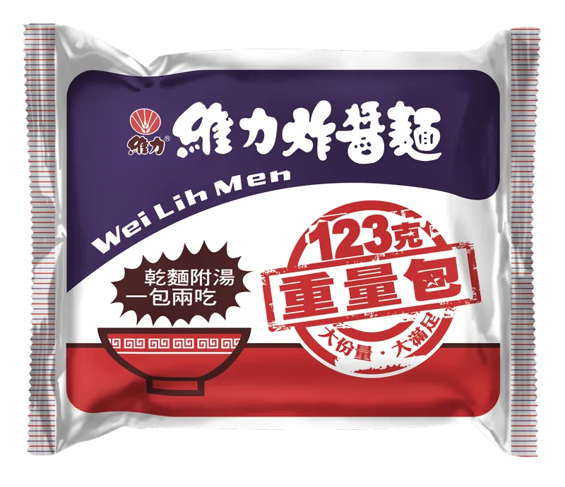 【維力】維力炸醬麵 - 123g 重量包（5 入 × 6 袋 / 箱）