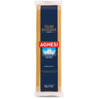 【Agnesi 安尼斯】天使髮絲義大利麵（500g × 2 袋）