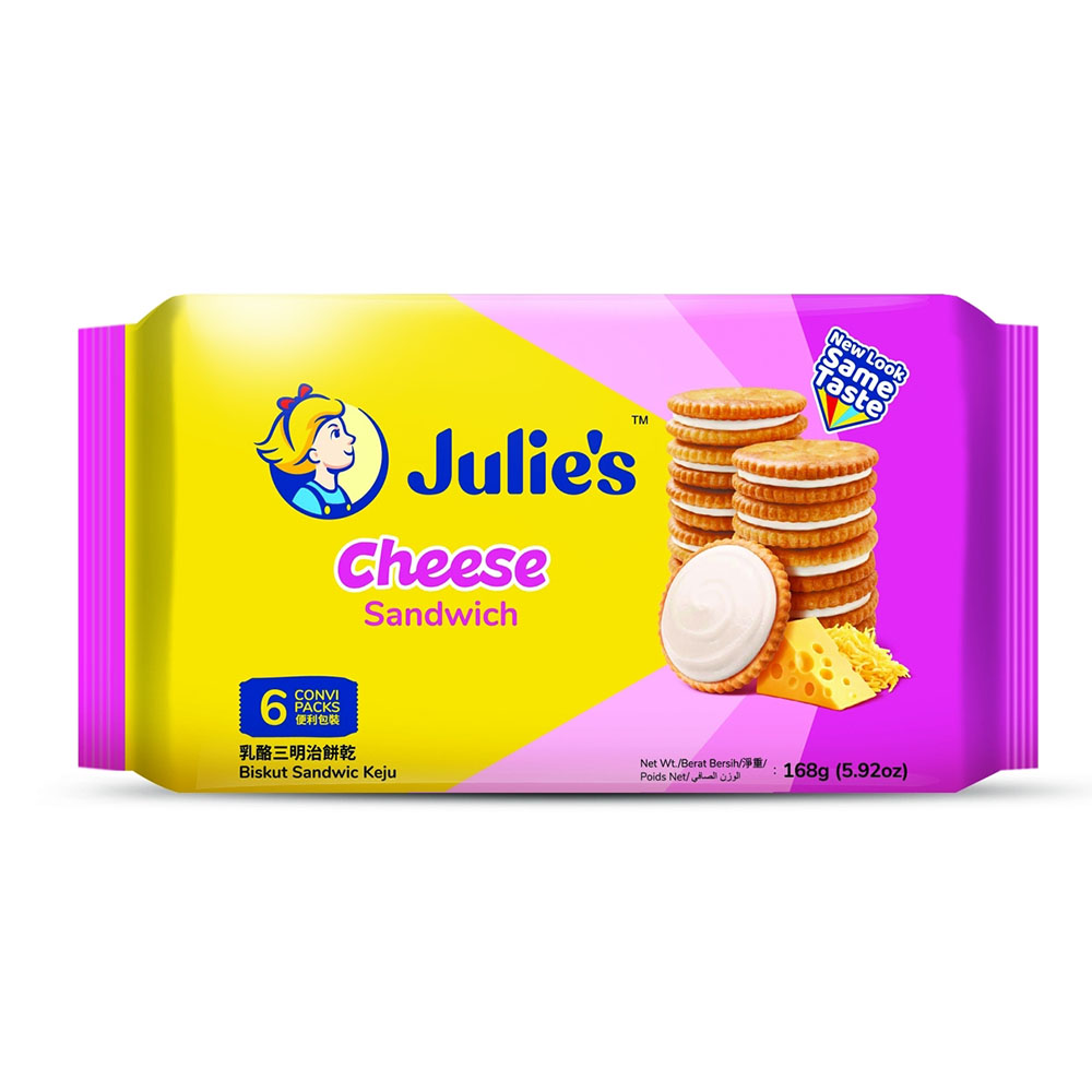 【Julies 茱蒂絲】乳酪三明治餅乾（168g × 12 入 / 箱）