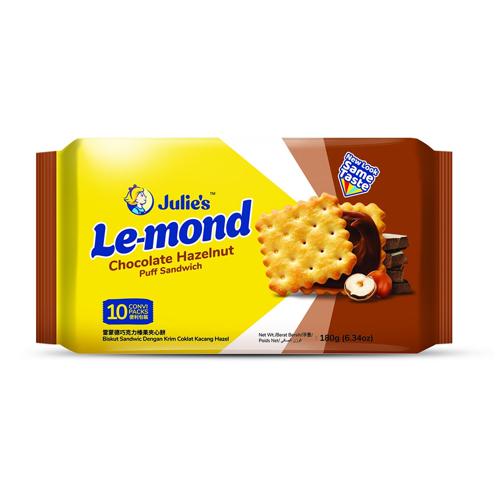 【Julies 茱蒂絲】雷蒙德巧克力榛果夾心餅（180g × 12 入 / 箱）