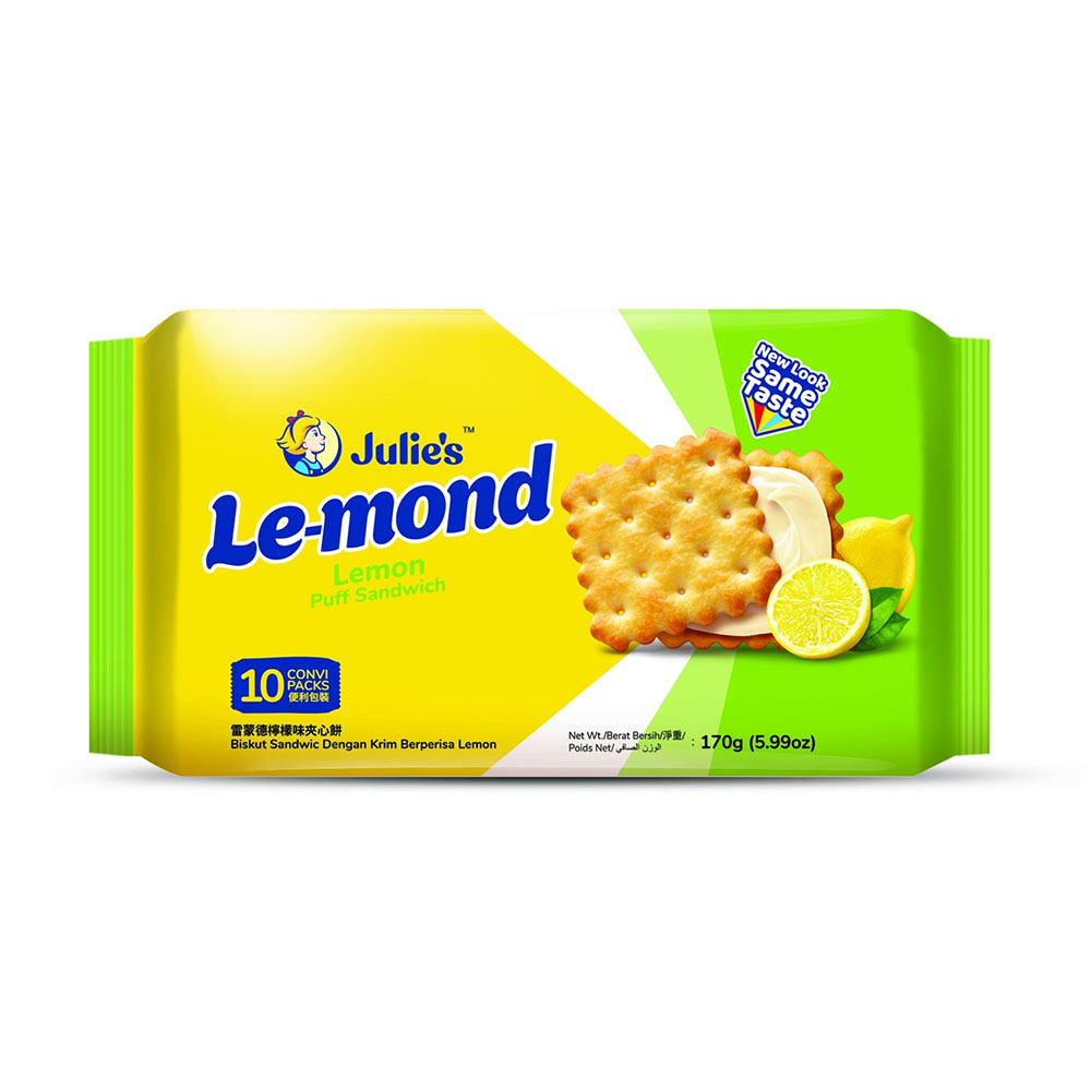 【Julies 茱蒂絲】雷蒙德檸檬味夾心餅（180g × 12 入 / 箱）