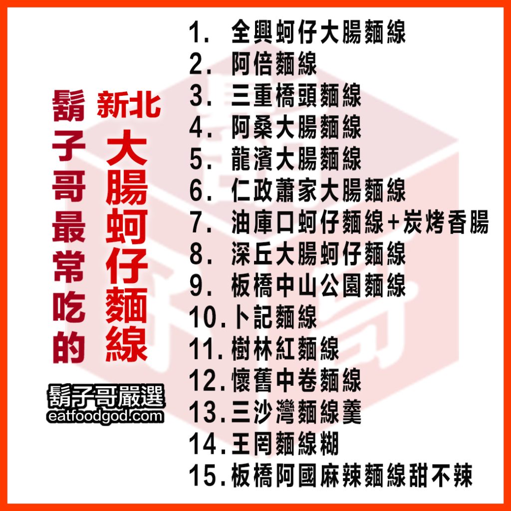 新北大腸蚵仔麵線