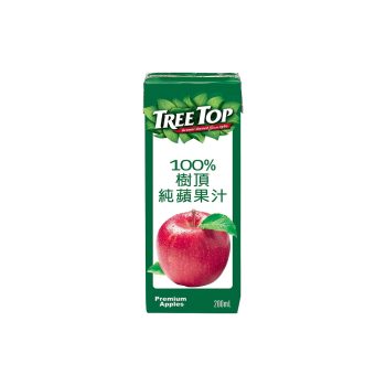 【Tree Top 樹頂】100% 純蘋果汁（200ml × 24 入 / 箱）