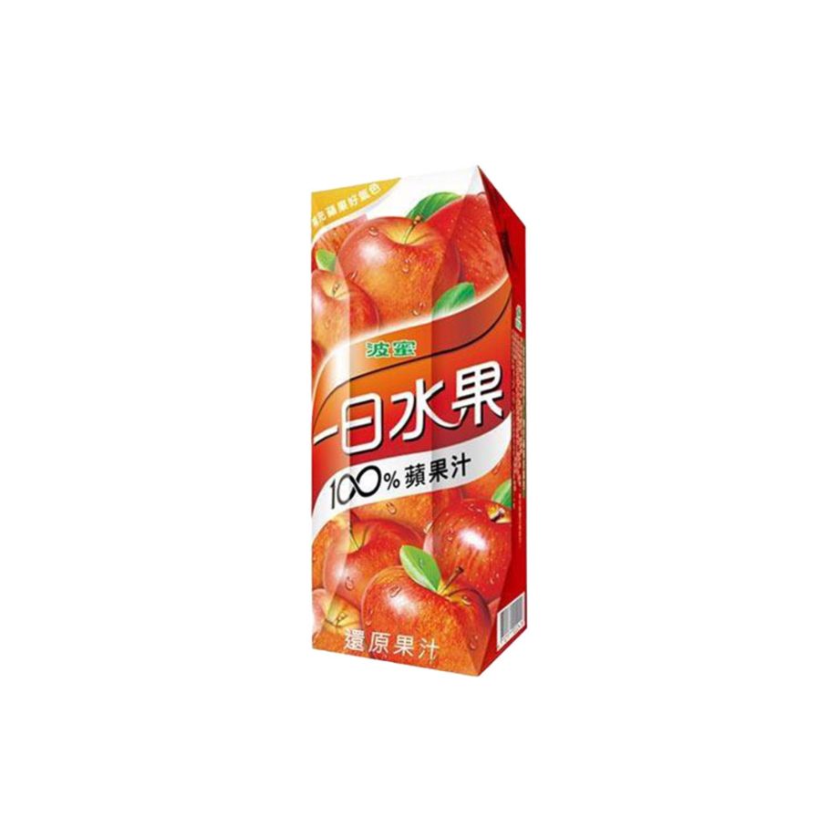 【波蜜】一日水果 100% 蘋果汁（250ml × 18 入 / 箱）