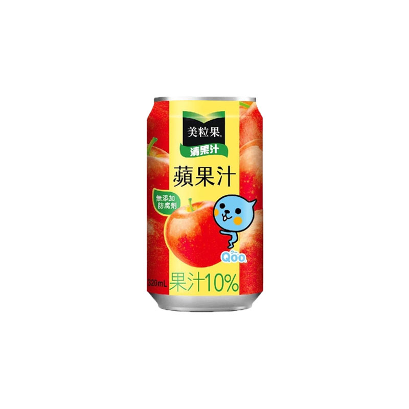 【美粒果】清果汁 - 蘋果汁（320ml × 24 入 / 箱）