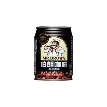 【金車】伯朗醇黑咖啡 - 無糖（240ml × 24 入 / 箱）