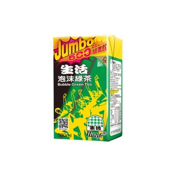 【生活】泡沫綠茶（500ml × 24 入 / 箱）