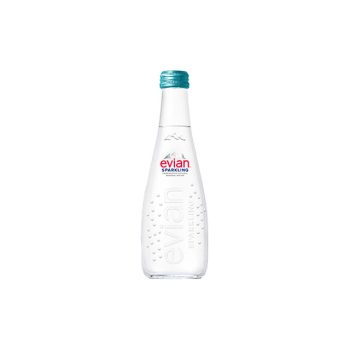 【evian】氣泡礦泉水玻璃瓶（330ml × 20 入 / 箱）