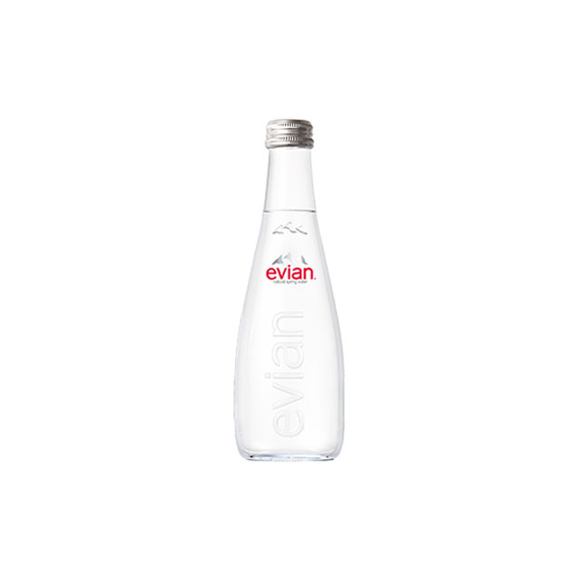 【evian】天然礦泉水玻璃瓶（330ml × 20 入 / 箱）