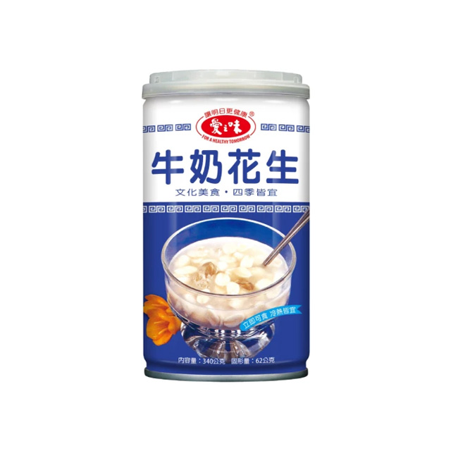 【愛之味】牛奶花生（340ml × 24 入）