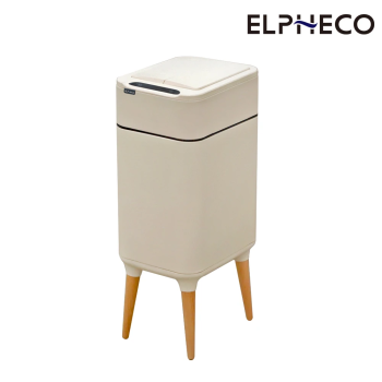 【美國 ELPHECO】不鏽鋼高腳雙開除臭感應 20L 垃圾桶（ELPH9910U）