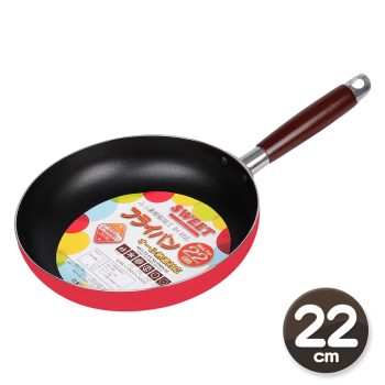 【彩漾】輕巧不沾萬用平底鍋（22cm，紅色）