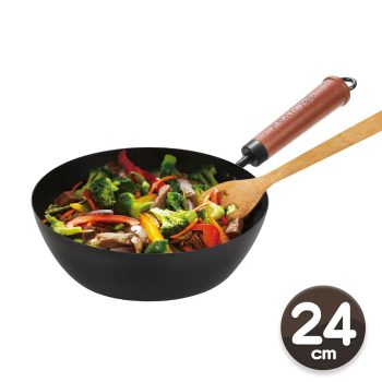 【佐佐味】碳鋼不沾深炒鍋（24cm、26cm）
