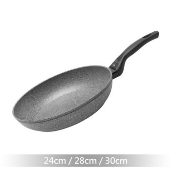 【義大利 Olympia】Rocker PLUS 礦岩平底鍋（24cm、28cm、30cm）