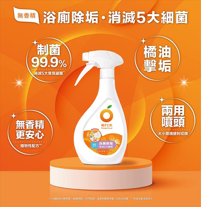 【橘子工坊】浴廁清潔劑（480ml）