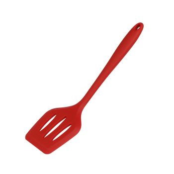 【安心】矽膠料理漏煎匙（紅）