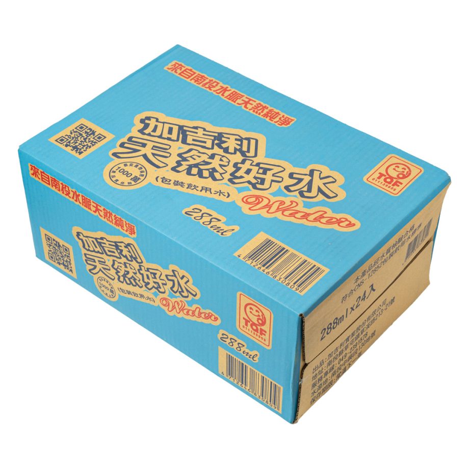 【加吉利】天然好水（288ml × 24 入 / 箱）