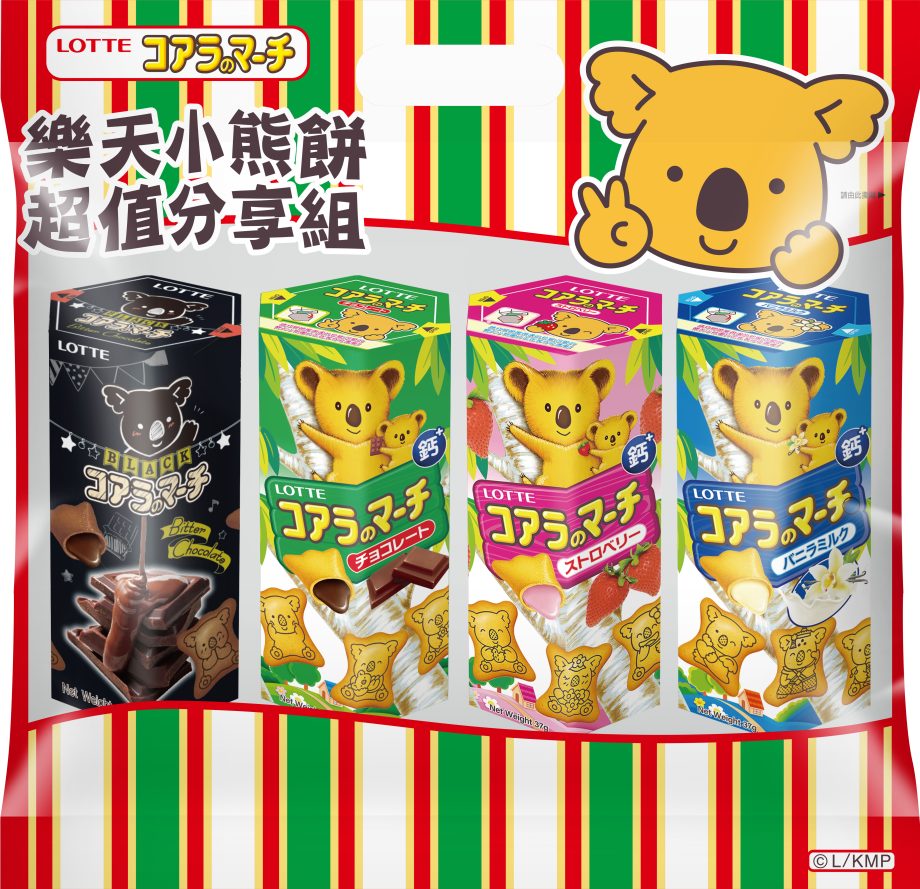 【LOTTE 樂天】樂天小熊餅美味分享組（148g × 12組  ）
