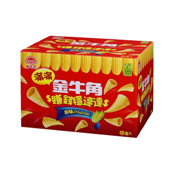 【喜年來】金牛角原味量販箱（6入 × 3組）