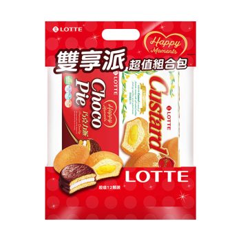【LOTTE 樂天】樂天雙享派超值組合包（ 12入× 12組 ）