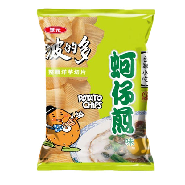 【華元】華元波的多洋芋片 - 蚵仔煎原味 / 蚵仔煎辣味 / 蚵仔煎薄片(34g × 10入 / 箱) 【華元】華元波的多洋芋片 - 蚵仔煎原味 / 蚵仔煎辣味 / 蚵仔煎薄片(34g × 10入 / 箱)
