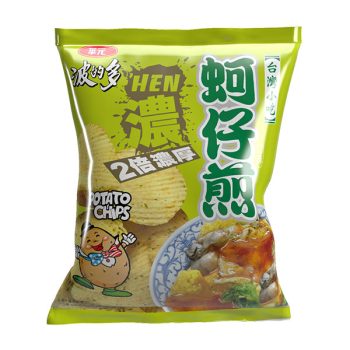 【華元】華元波的多洋芋片 - 蚵仔煎原味 / 蚵仔煎辣味 （59.5g × 10入 / 箱）
