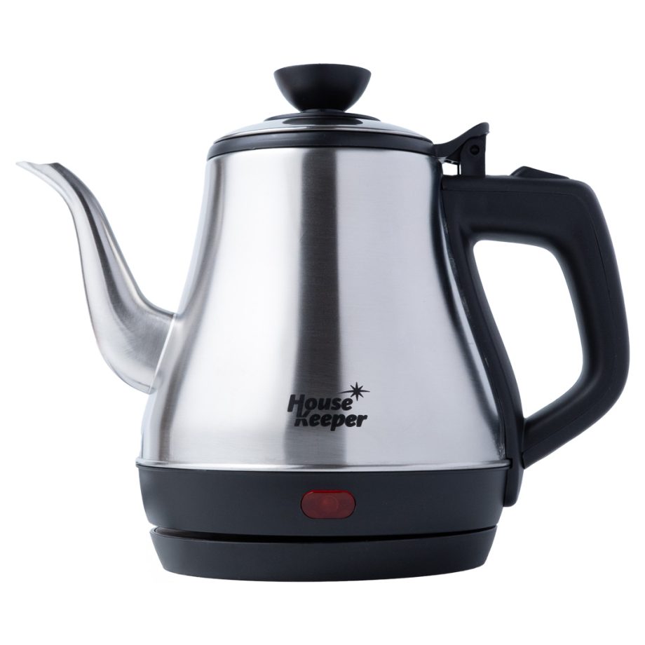 【妙管家】不鏽鋼長嘴電水壺800ml