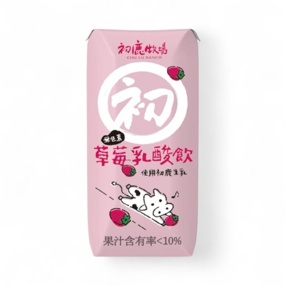 初鹿牧場草莓乳酸飲