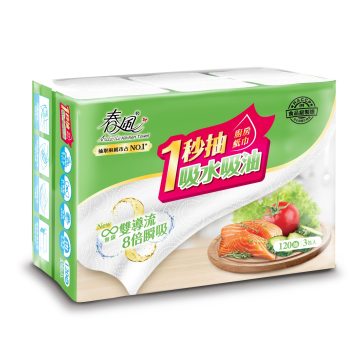 春風一秒抽抽取式廚房紙巾120 抽