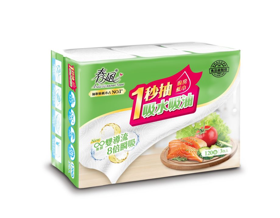 春風一秒抽抽取式廚房紙巾120 抽