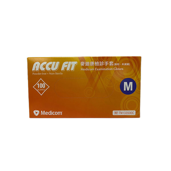 【Medicom 麥迪康】檢診手套（ 無粉・未滅菌 ）（ 100 隻 × 10 盒 / 箱 ）