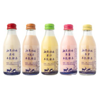 新光牧場玻璃瓶羊乳飲品0