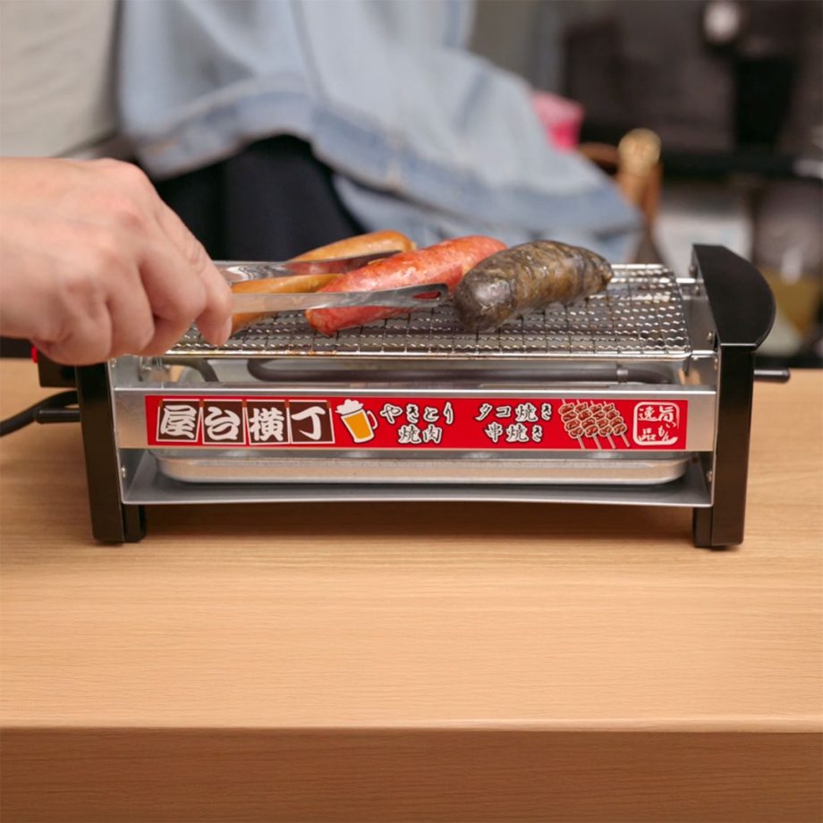 買一送一【屋台橫丁】桌上型電烤爐 MYT-800 烤肉機（烤雞肉串 / 章魚燒）