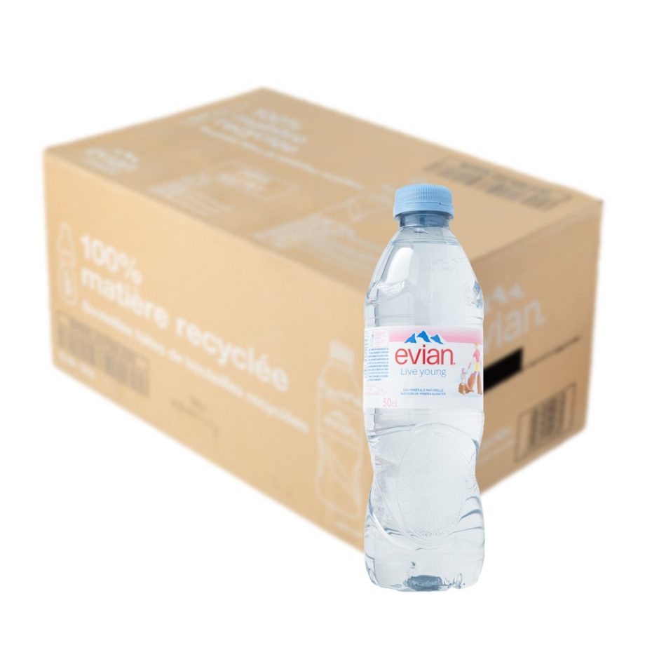 【evian】合法報關平行輸入 天然礦泉水（500ml × 24 入 箱